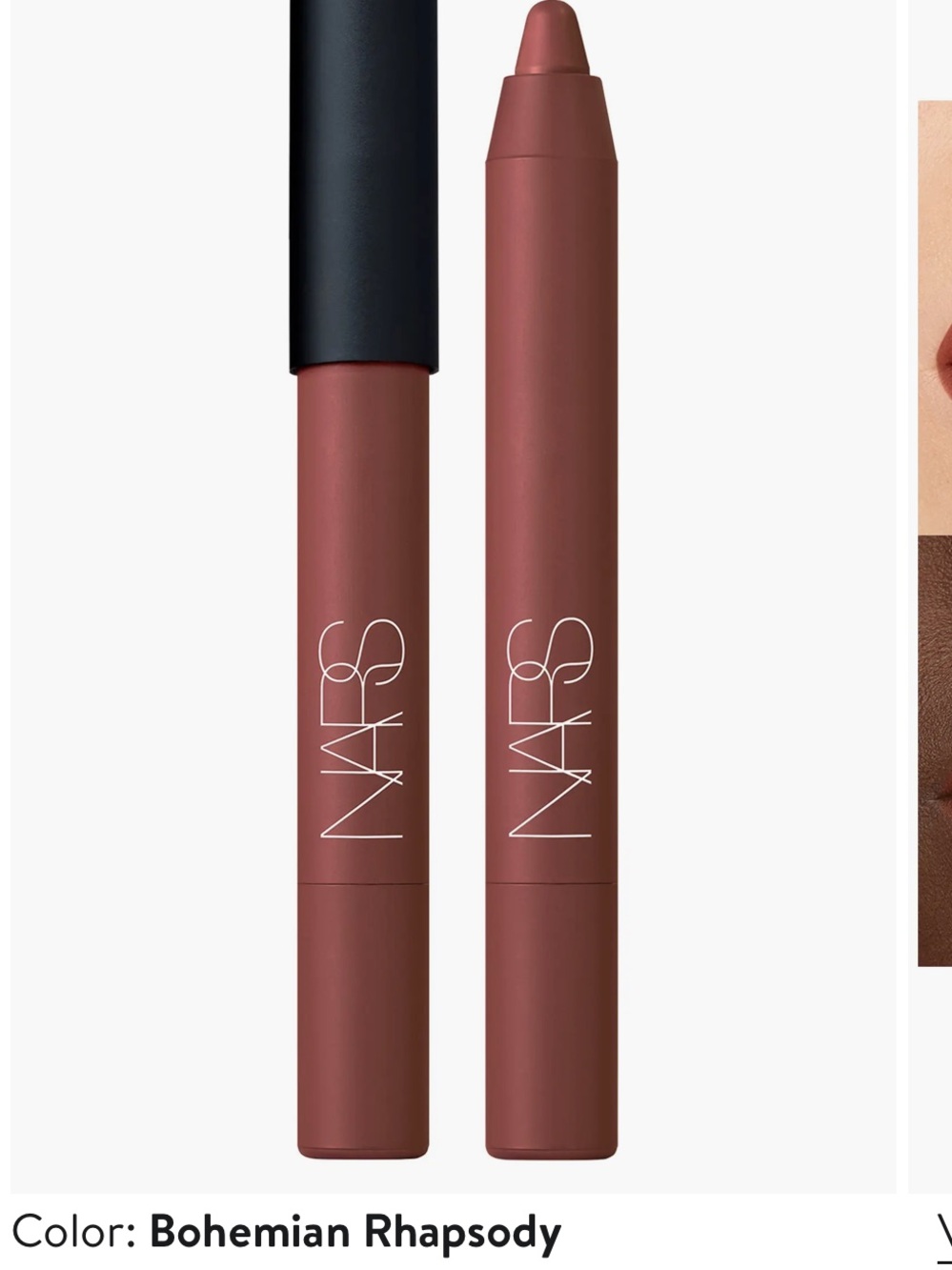 NARS Velvet Matte Lip Pencil — Bohemian Rhapsody (Warm Mauve Brown) NEW